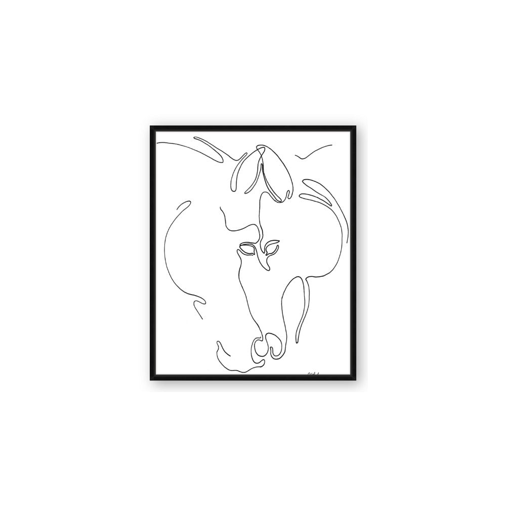 Line Drawn Horses I