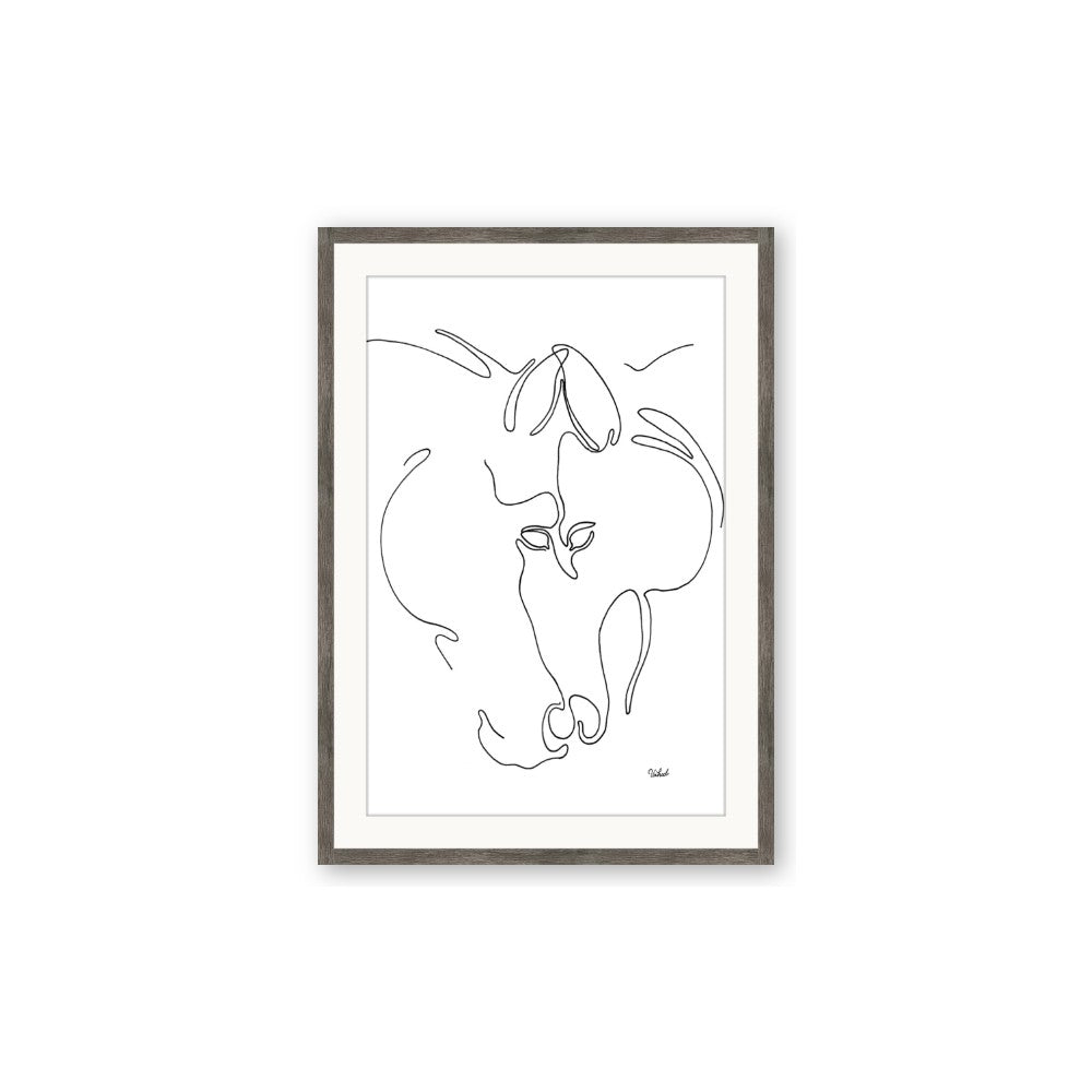 Line Drawn Horses I