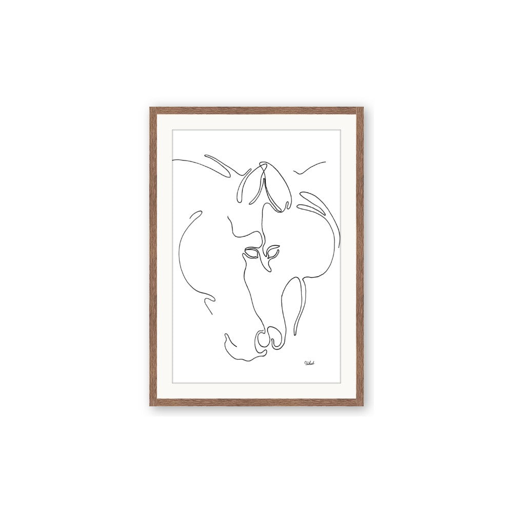 Line Drawn Horses I