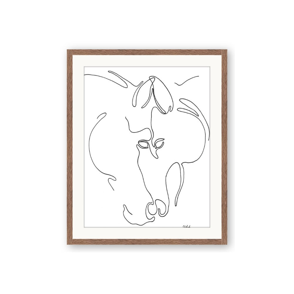 Line Drawn Horses I