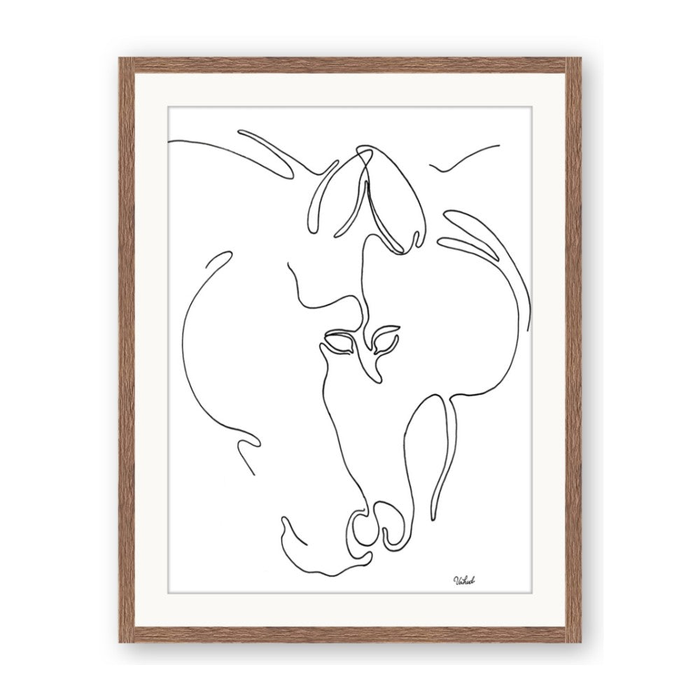 Line Drawn Horses I