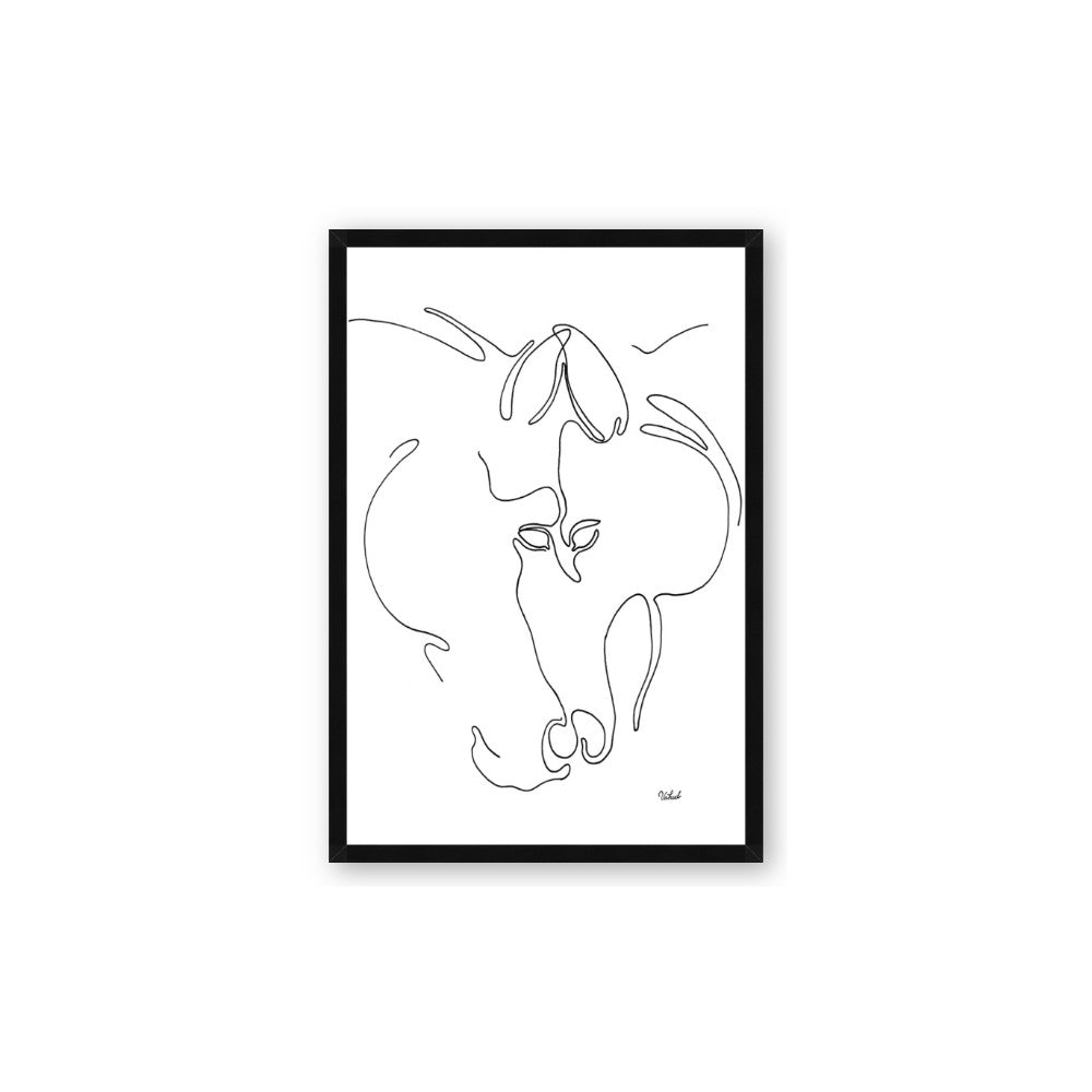 Line Drawn Horses I
