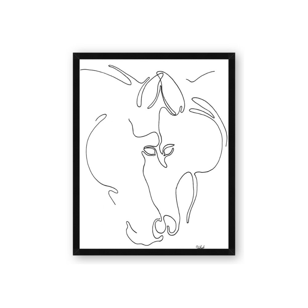 Line Drawn Horses I