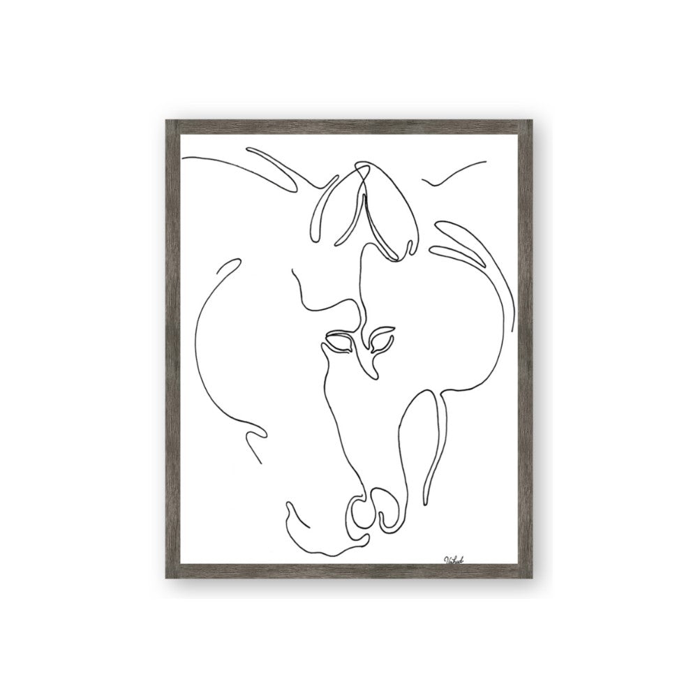 Line Drawn Horses I
