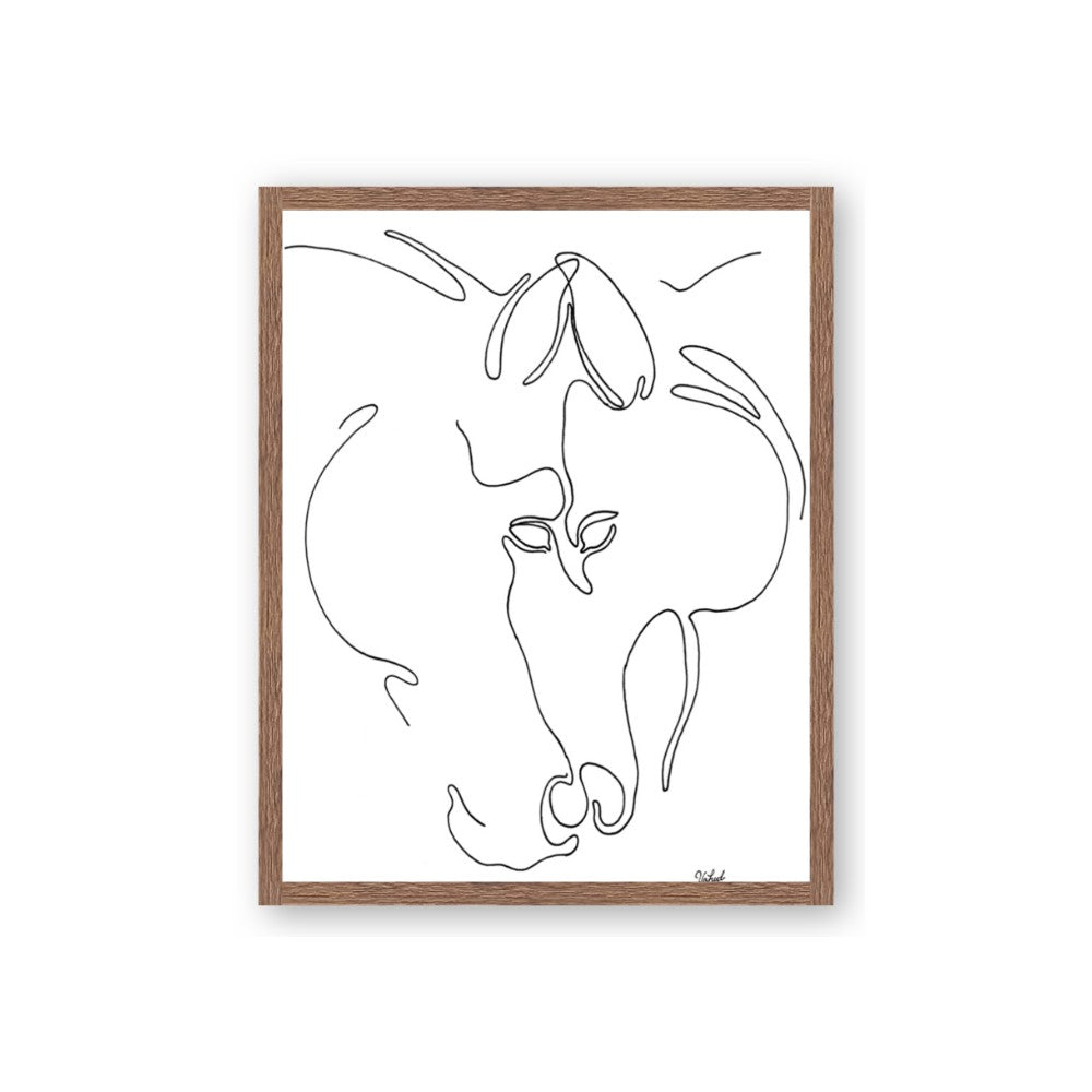 Line Drawn Horses I