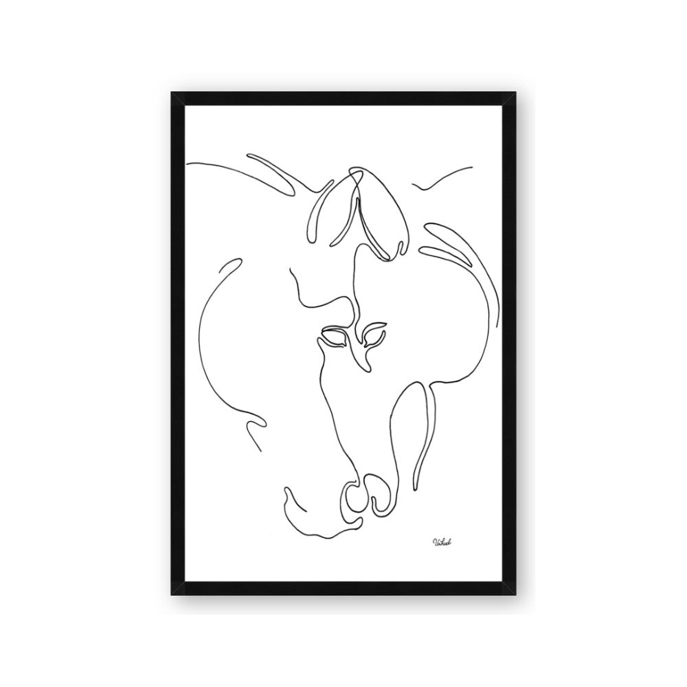 Line Drawn Horses I