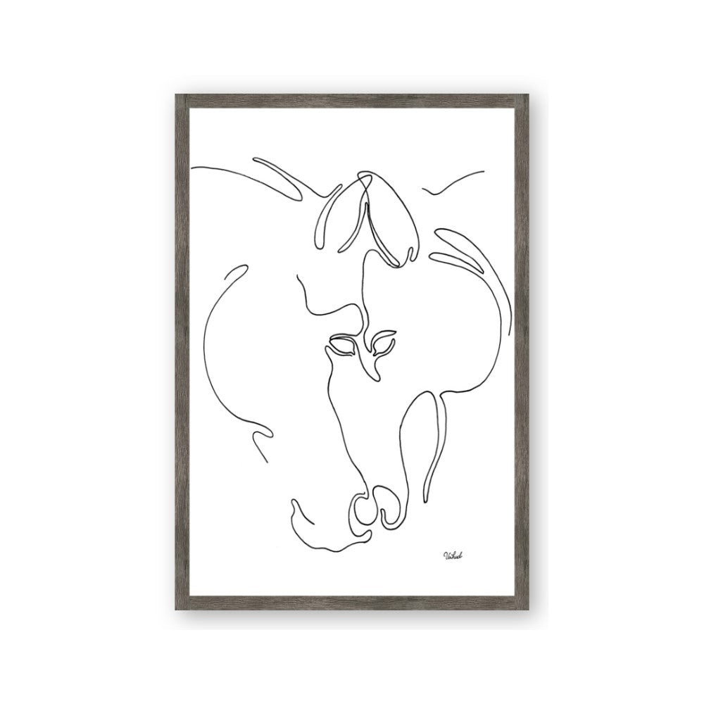 Line Drawn Horses I
