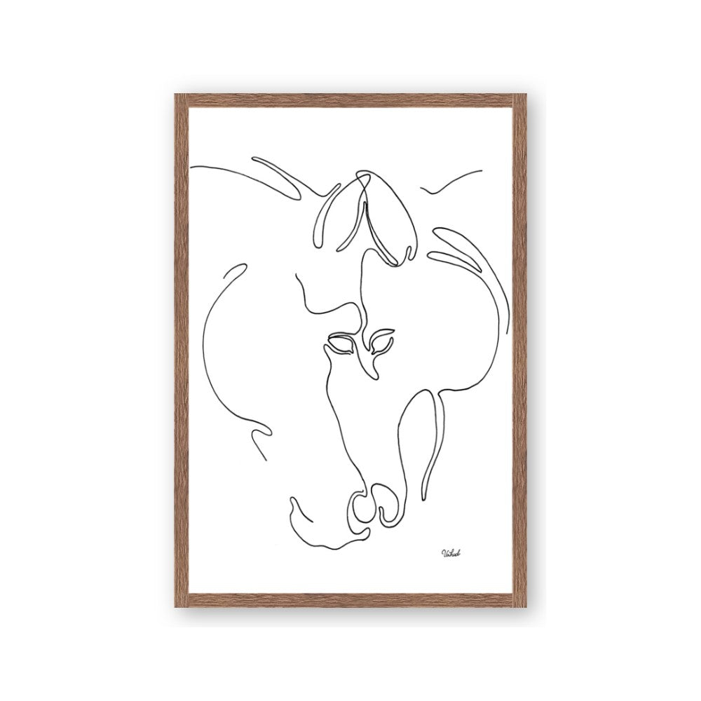 Line Drawn Horses I