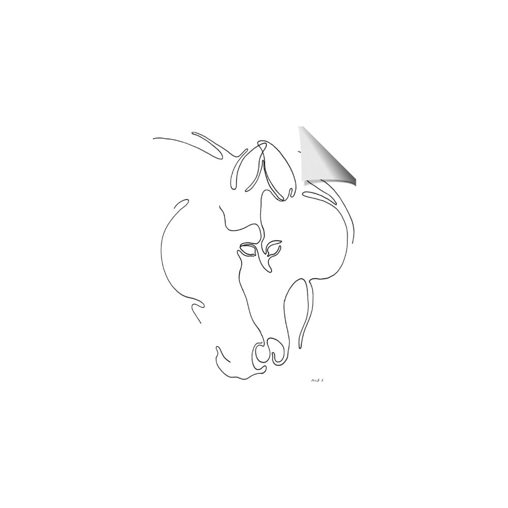 Line Drawn Horses I