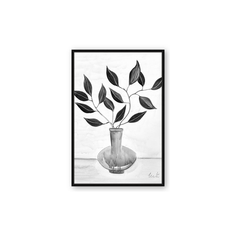 Black Vase Botanical II