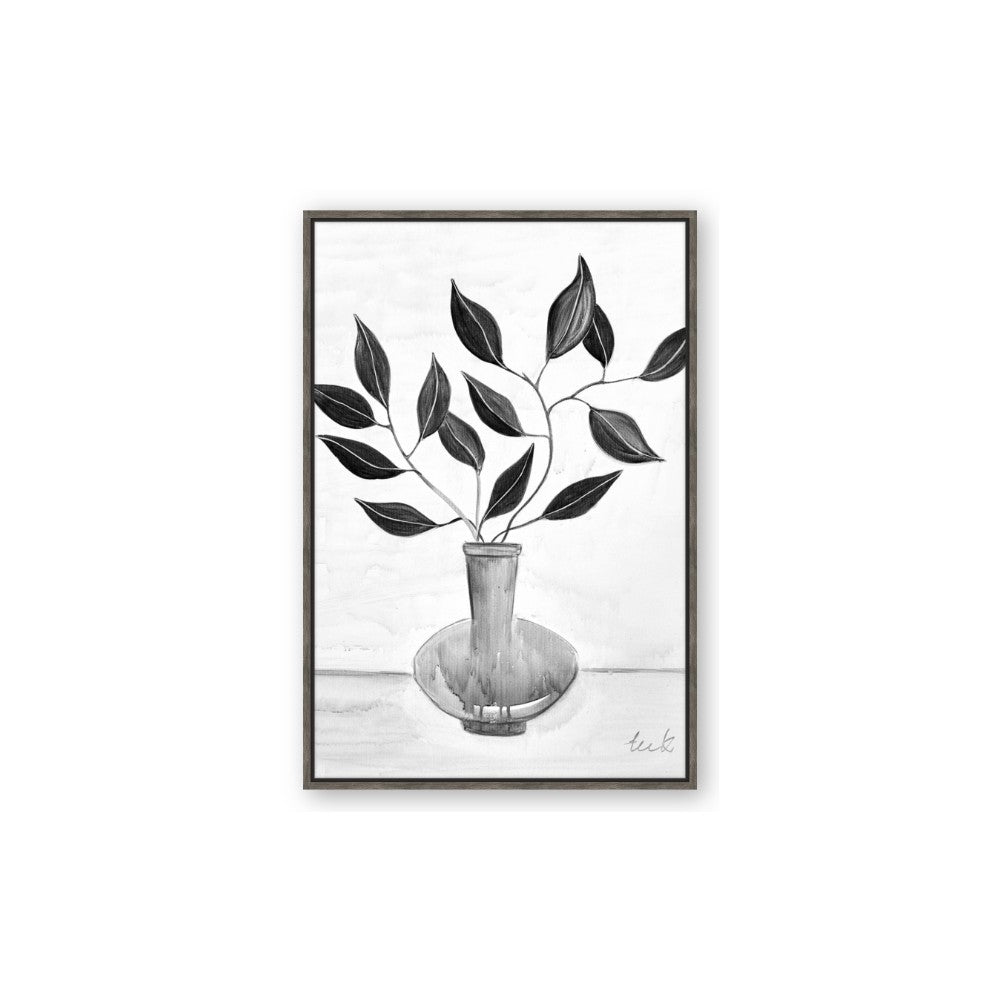 Black Vase Botanical II