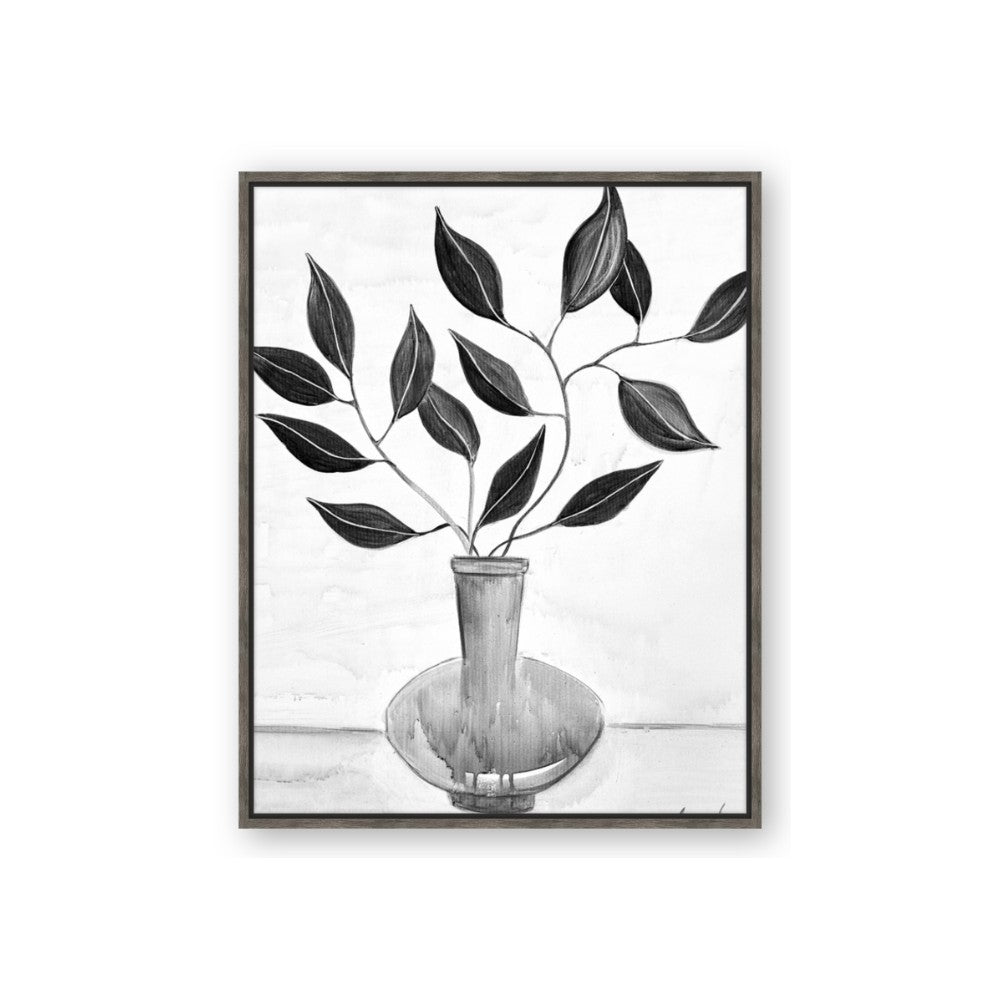 Black Vase Botanical II