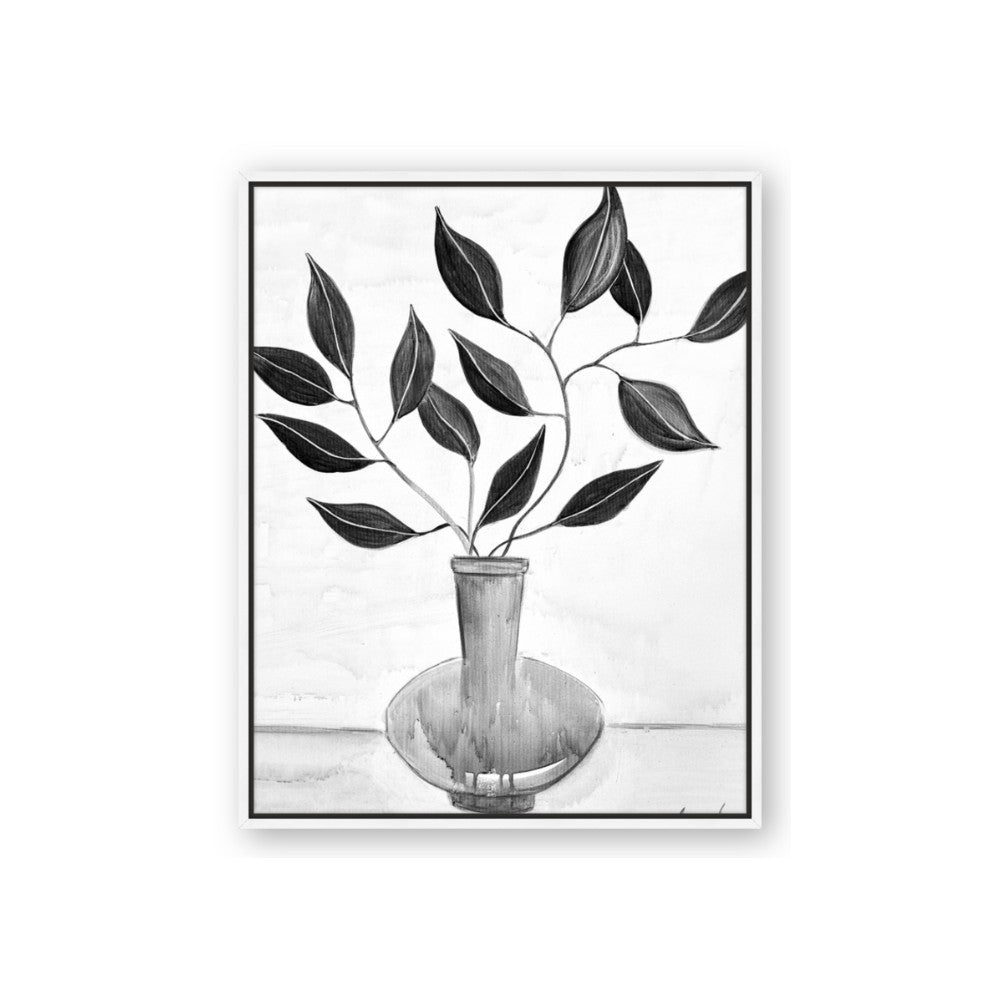 Black Vase Botanical II