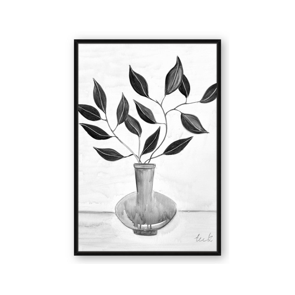Black Vase Botanical II