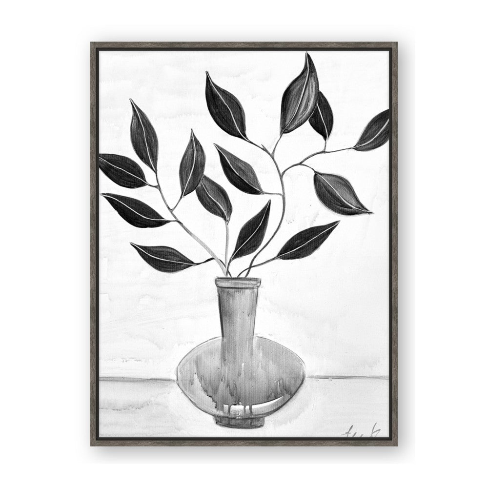 Black Vase Botanical II