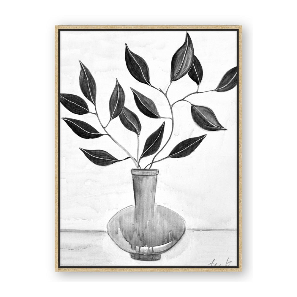 Black Vase Botanical II
