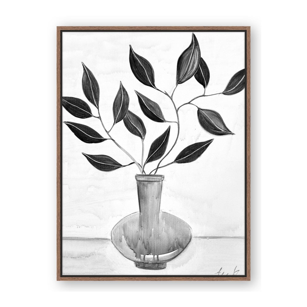 Black Vase Botanical II