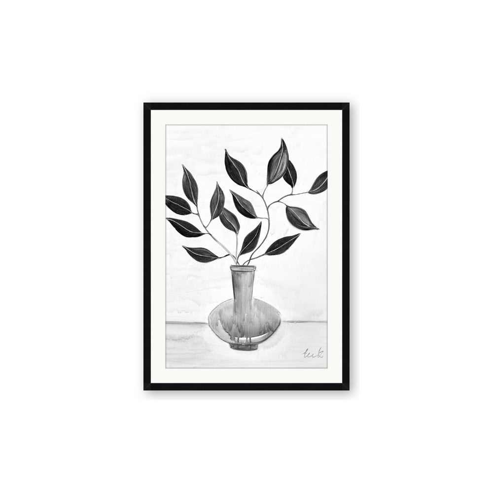 Black Vase Botanical II