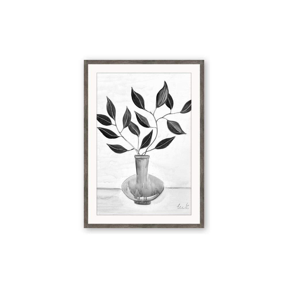 Black Vase Botanical II
