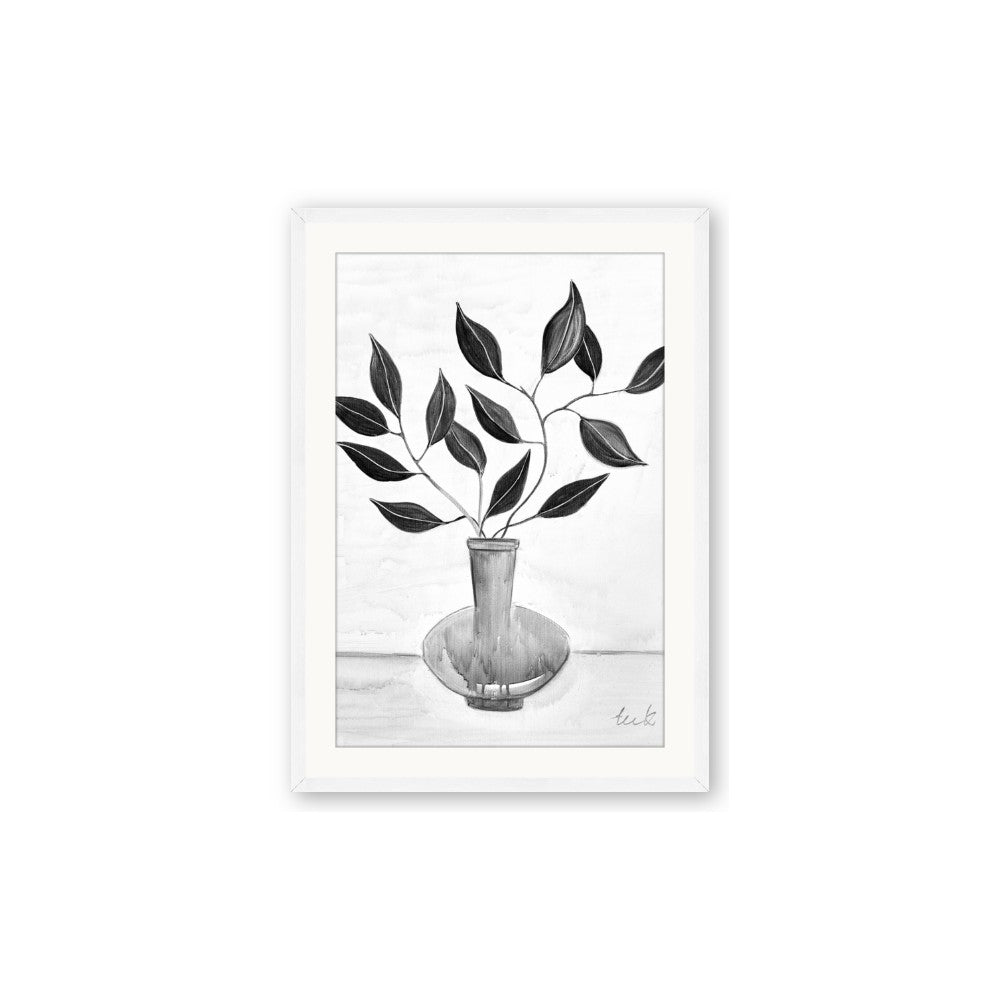 Black Vase Botanical II