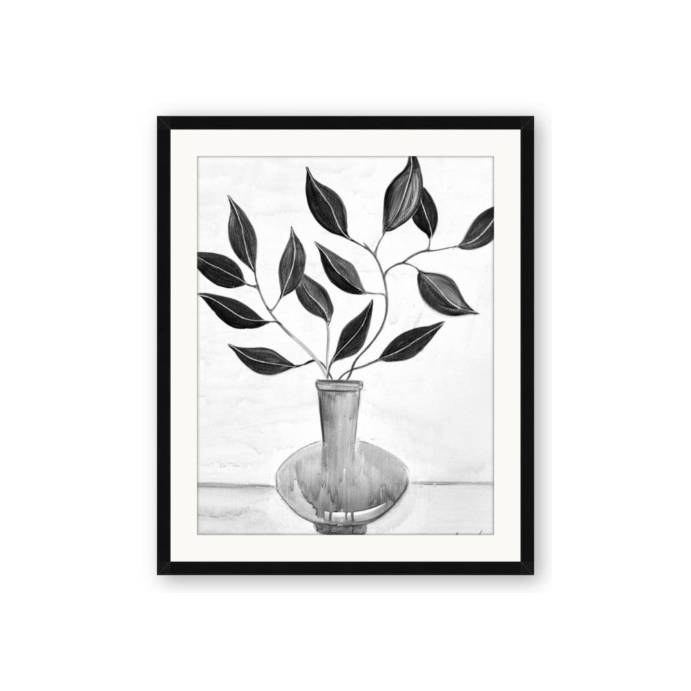 Black Vase Botanical II