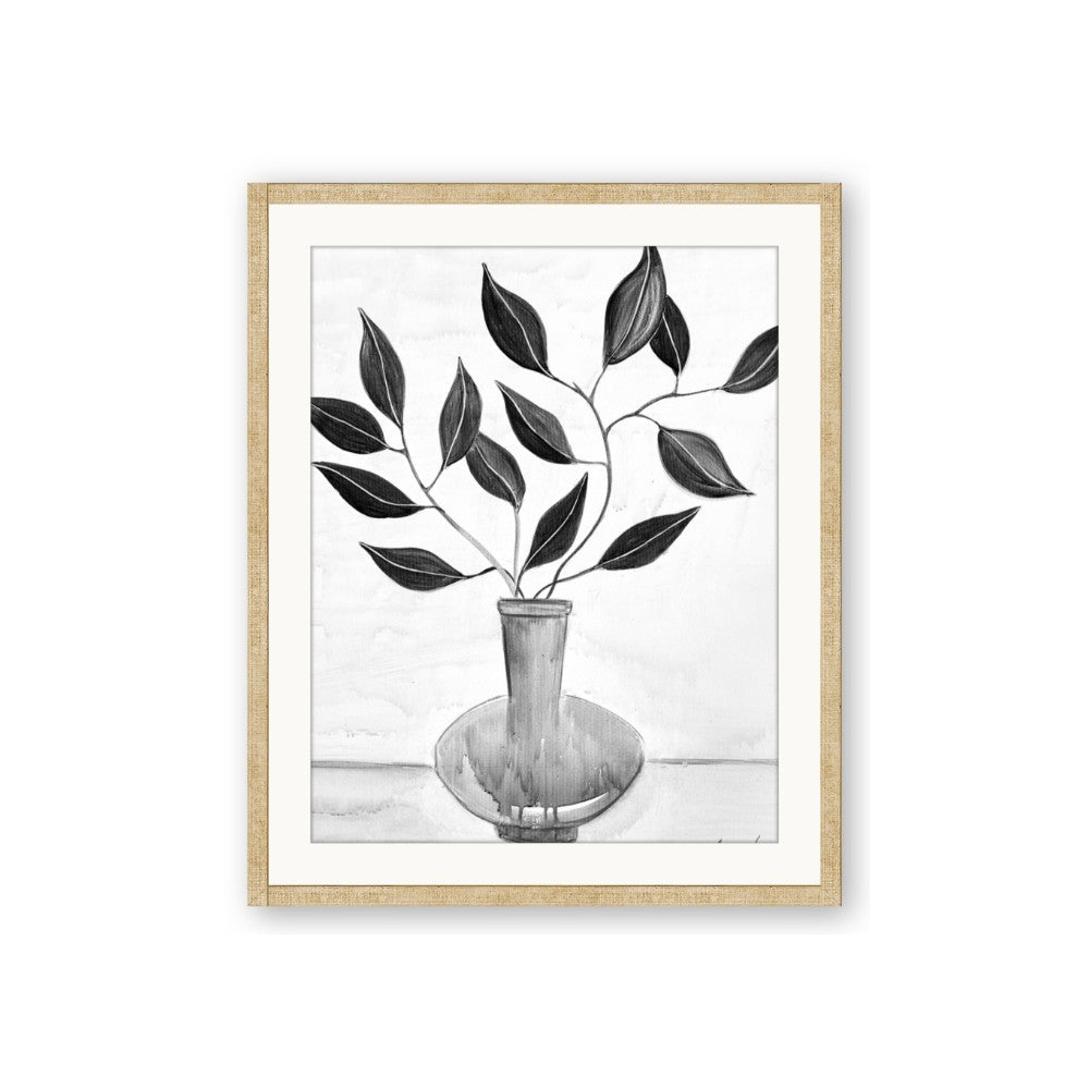 Black Vase Botanical II