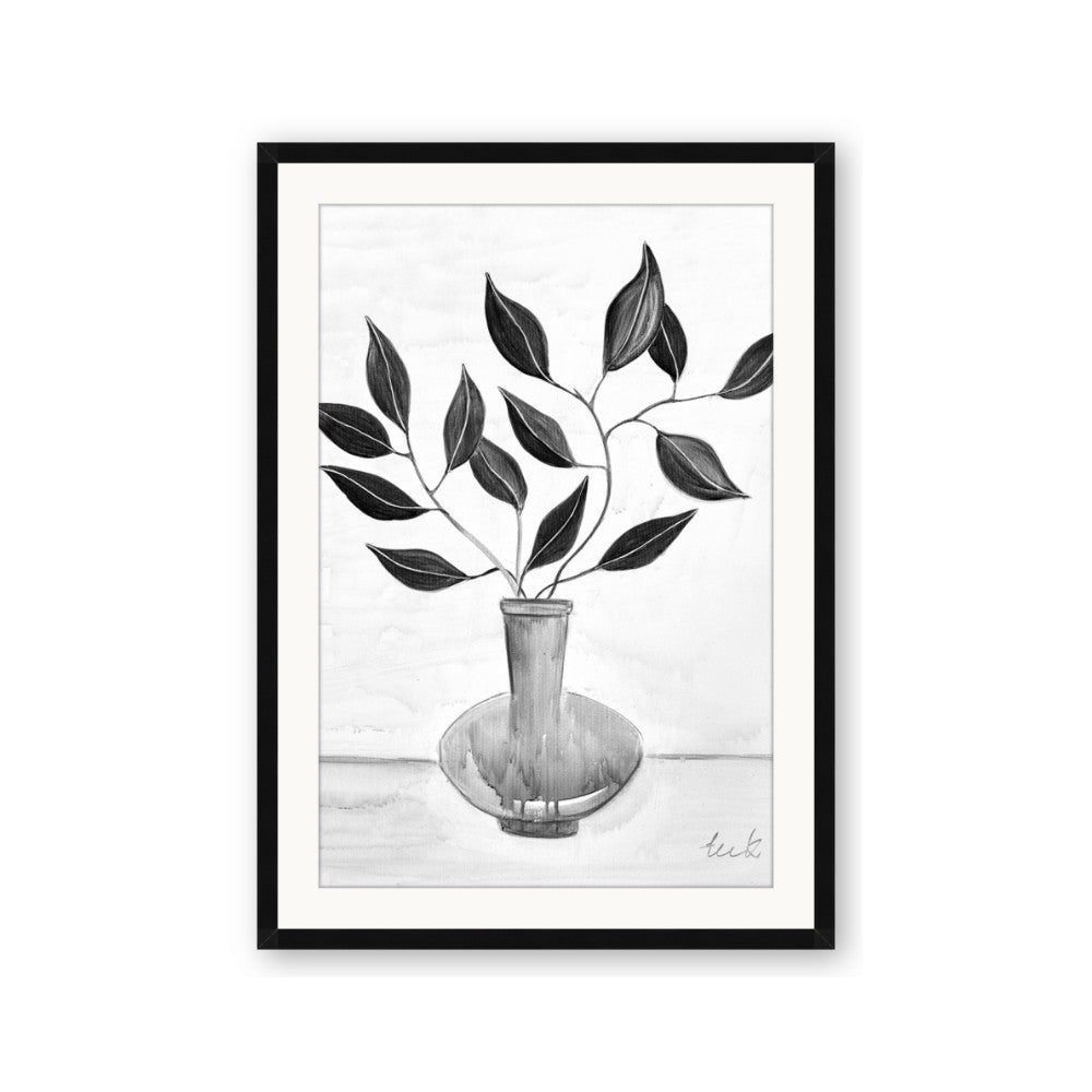 Black Vase Botanical II