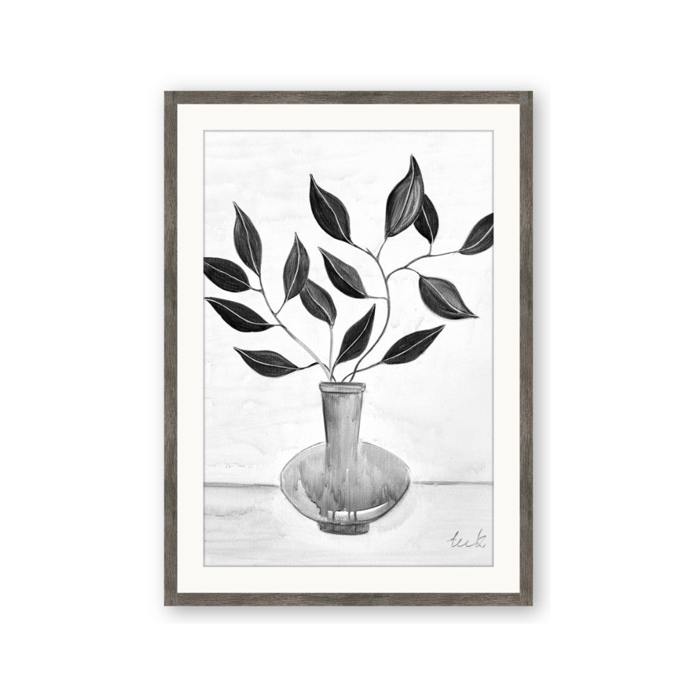 Black Vase Botanical II