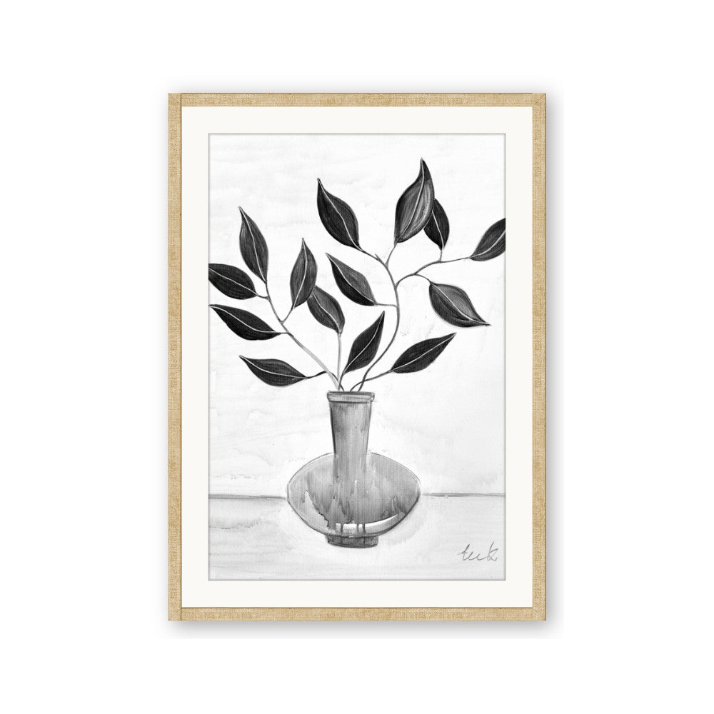 Black Vase Botanical II