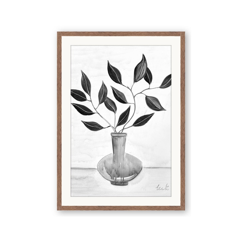 Black Vase Botanical II