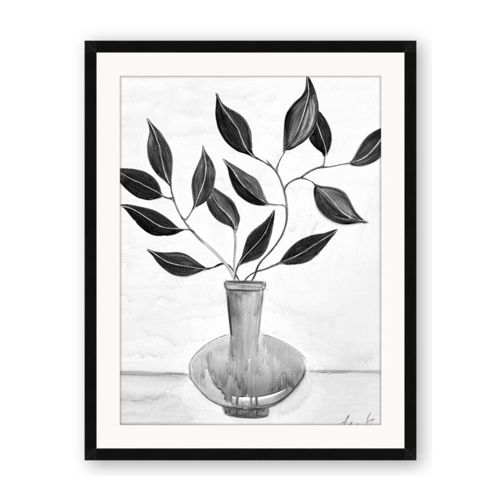 Black Vase Botanical II