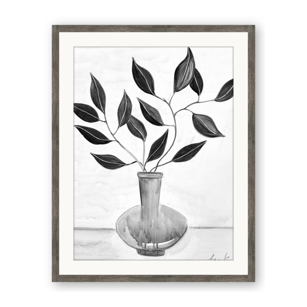 Black Vase Botanical II