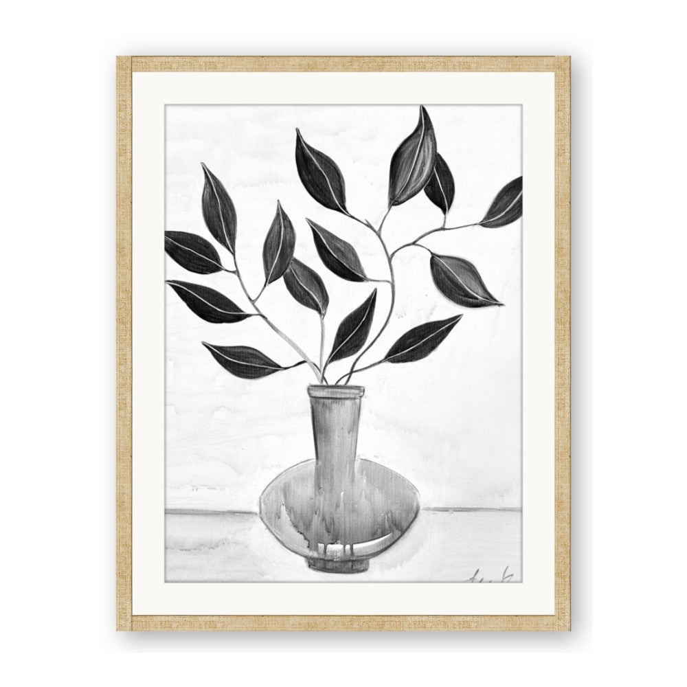 Black Vase Botanical II