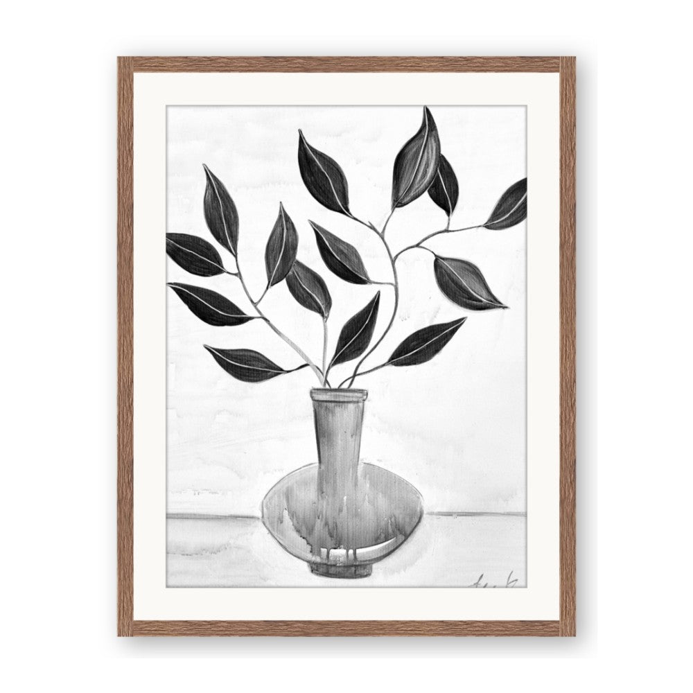 Black Vase Botanical II