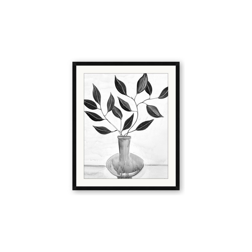 Black Vase Botanical II