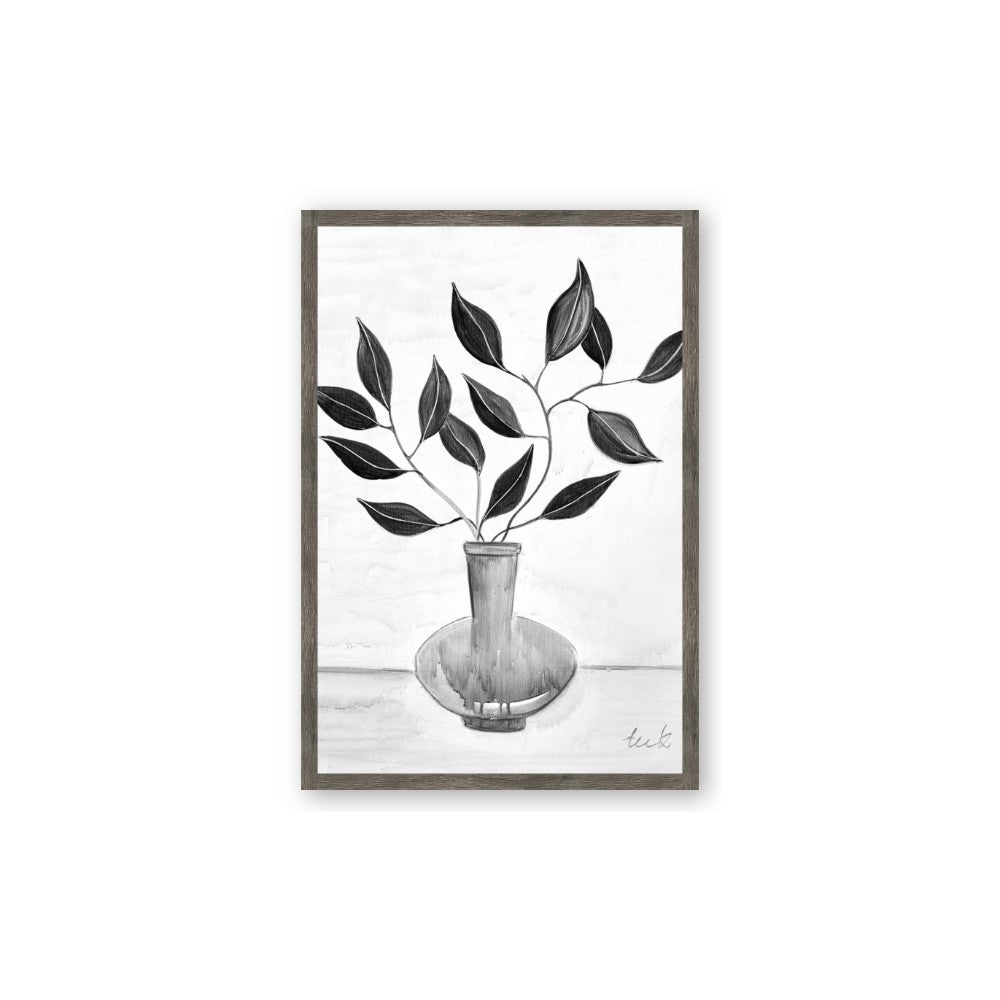 Black Vase Botanical II