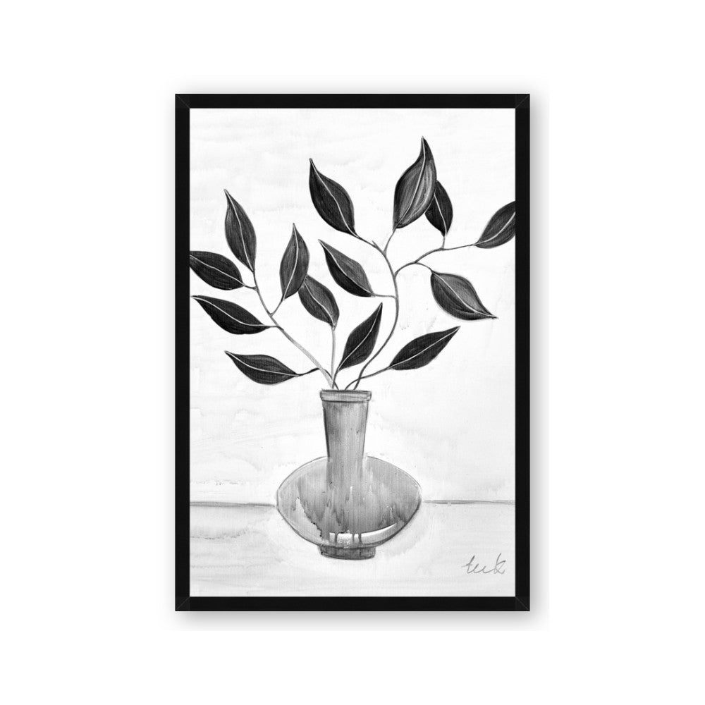 Black Vase Botanical II