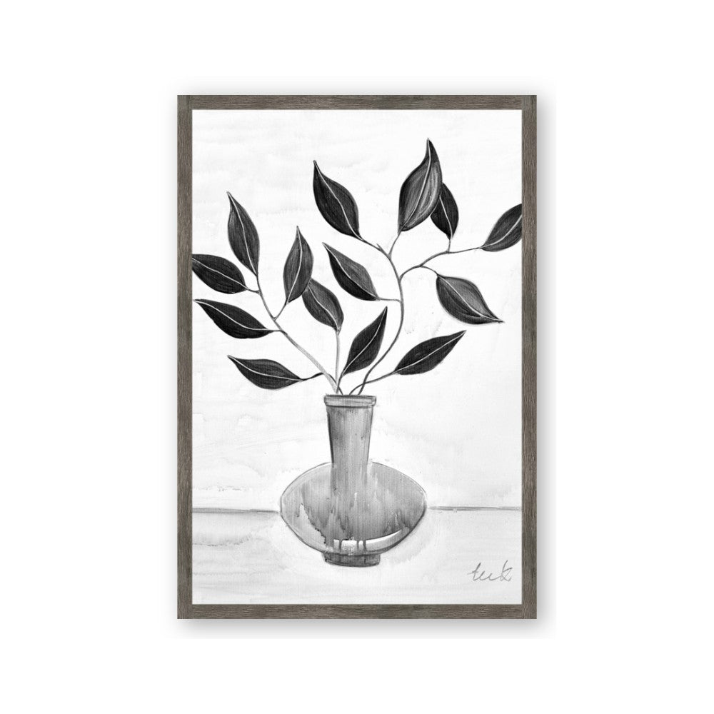 Black Vase Botanical II