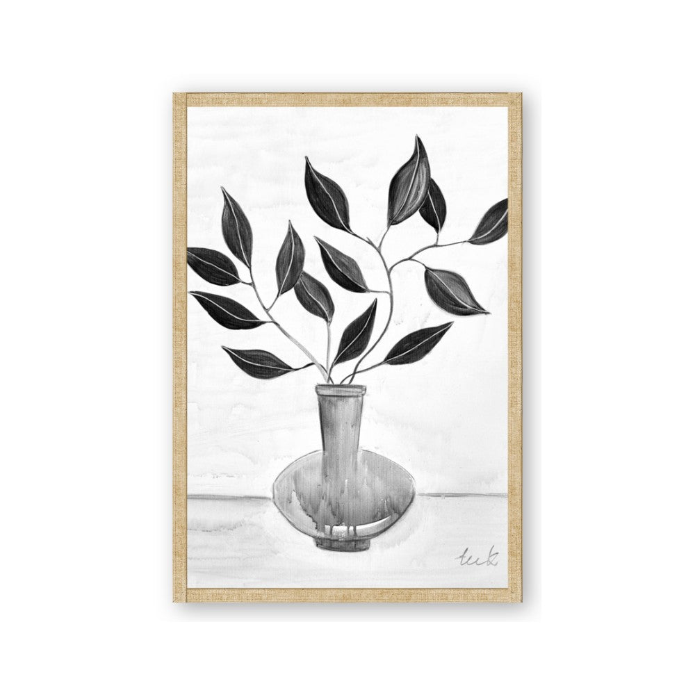 Black Vase Botanical II