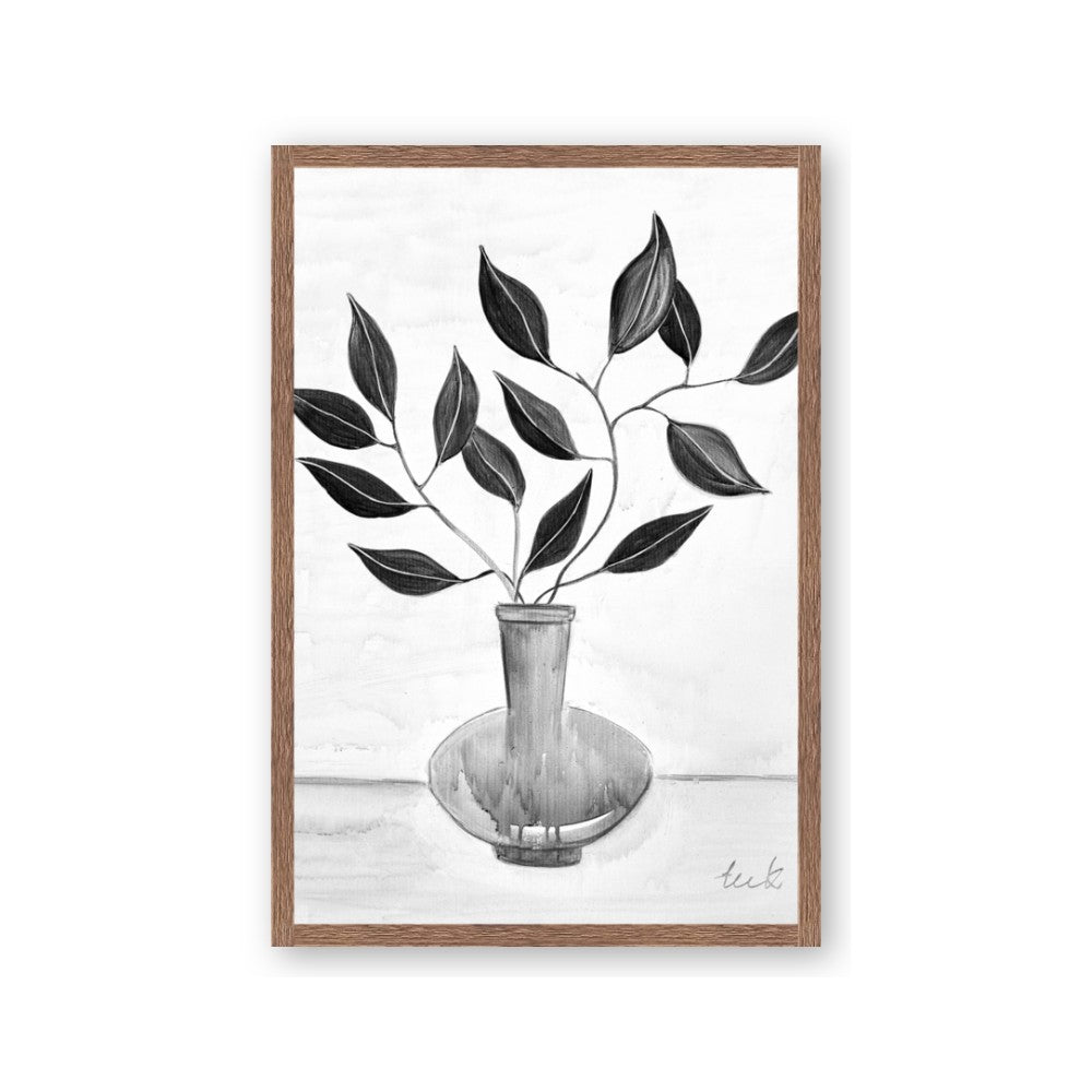 Black Vase Botanical II