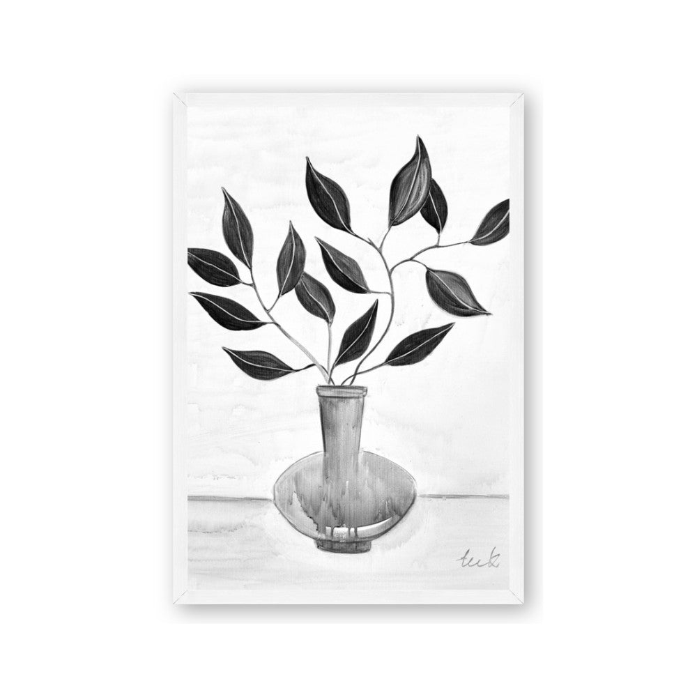 Black Vase Botanical II