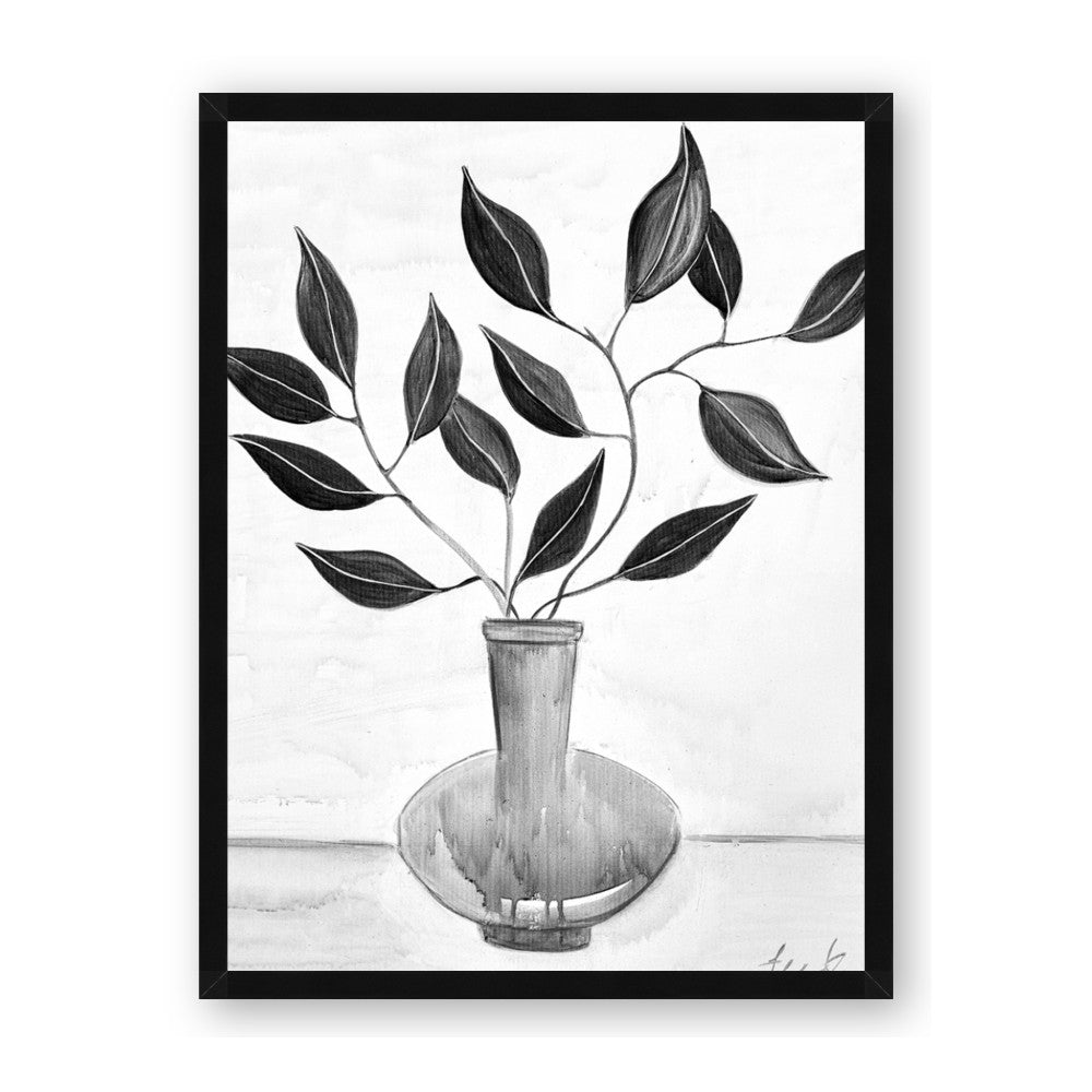 Black Vase Botanical II