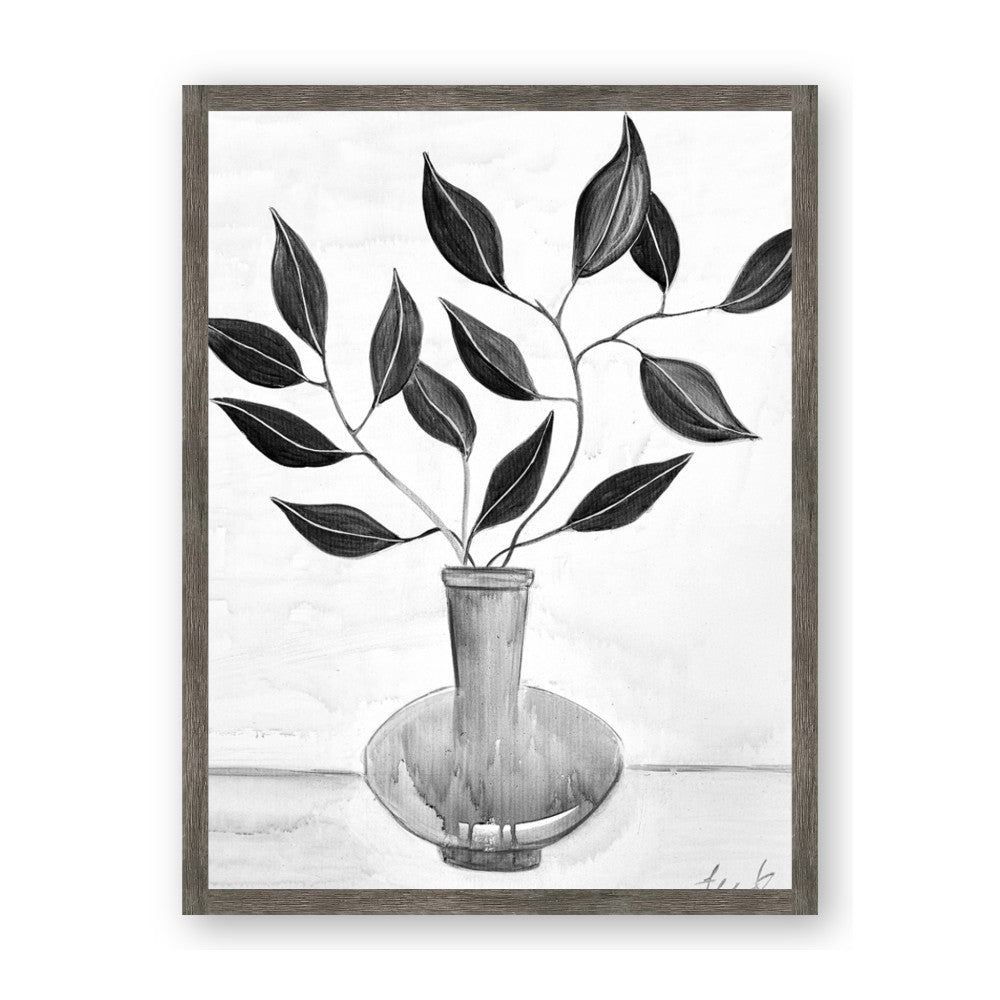 Black Vase Botanical II