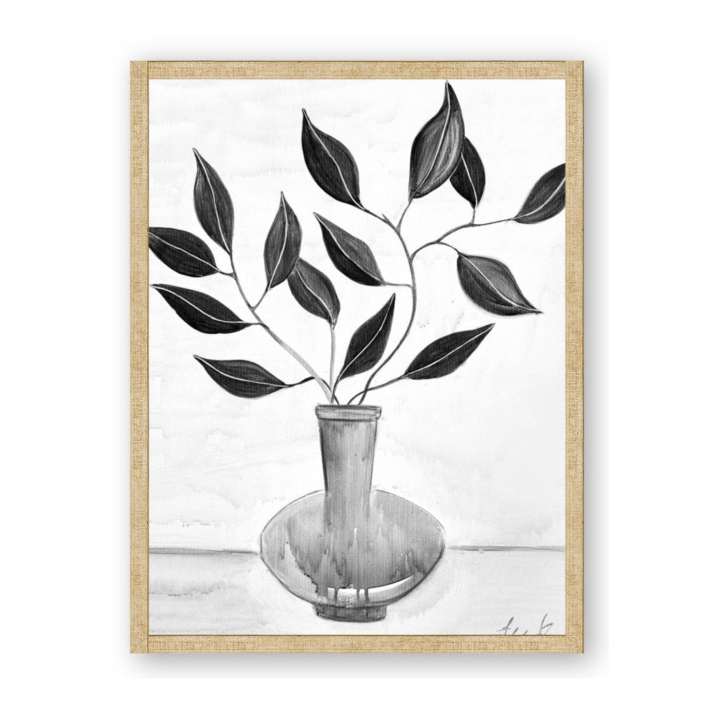 Black Vase Botanical II