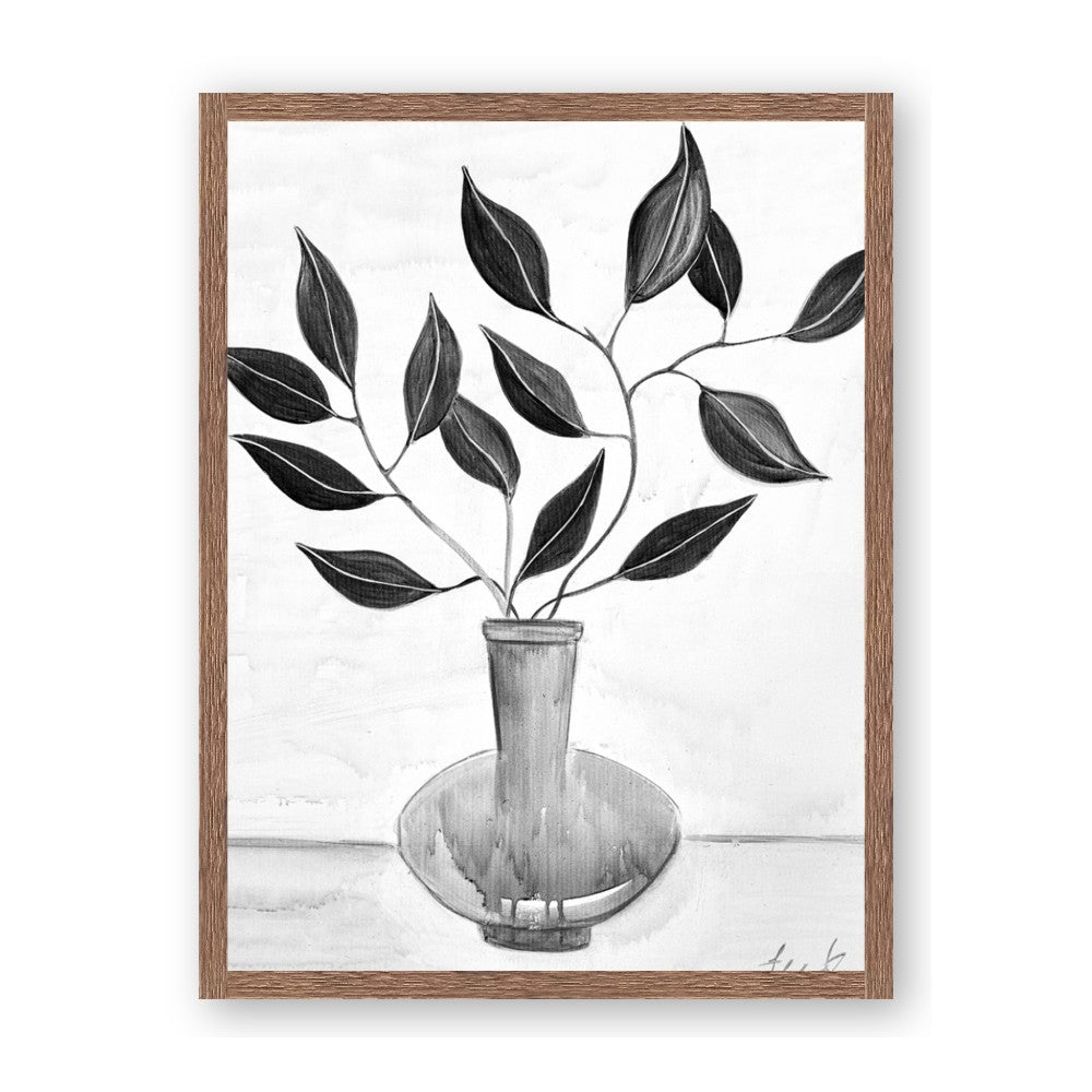 Black Vase Botanical II