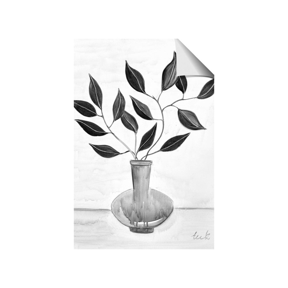 Black Vase Botanical II