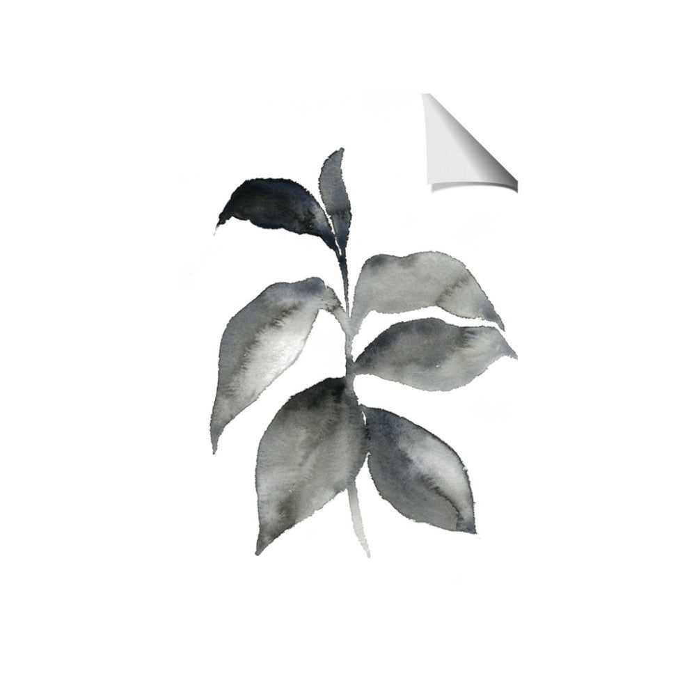 Black Watercolour Botanical II