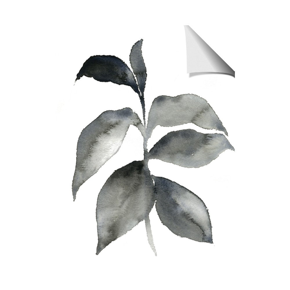 Black Watercolour Botanical II