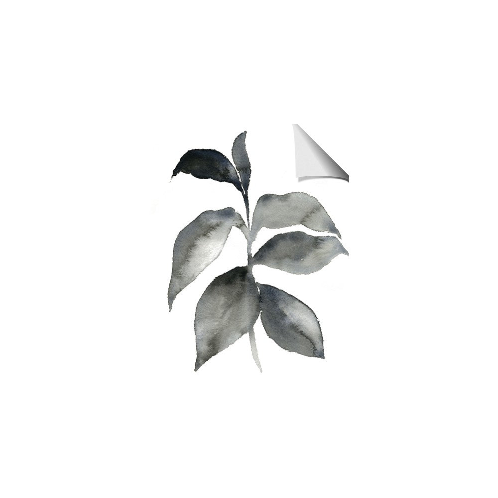 Black Watercolour Botanical II