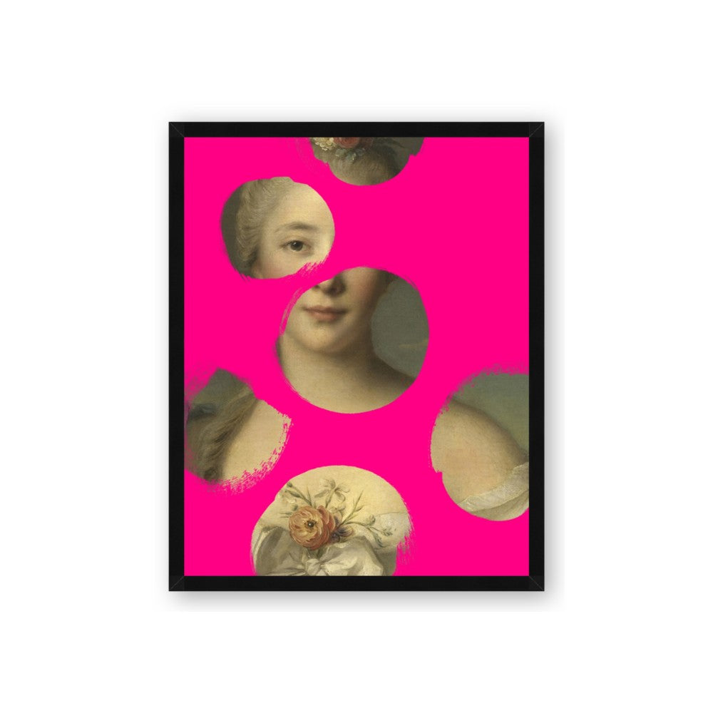 Neon Pink Circles